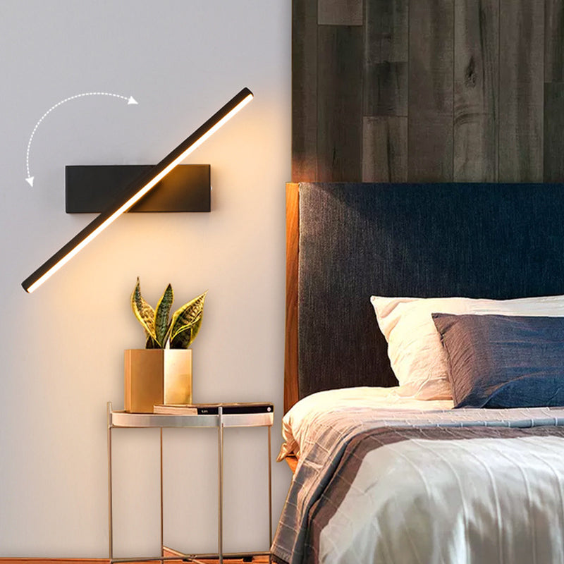 Arisha  Moderna LED Applique Nero/Bianco Girevole Camera da Letto Soggiorno