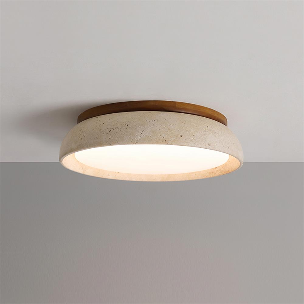 Ritta – Plafoniera LED in travertino – dettaglio 19