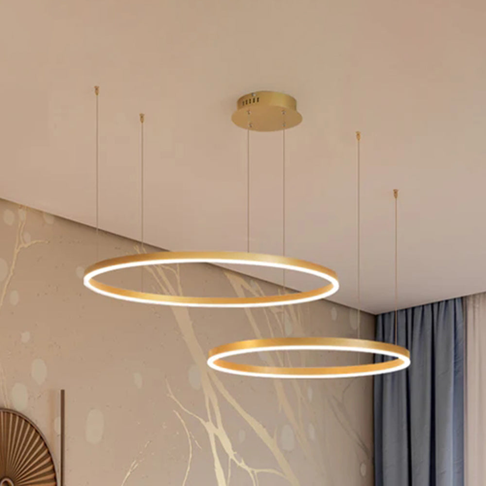 Arisha – Lampada a sospensione LED ad anelli – dettaglio 21